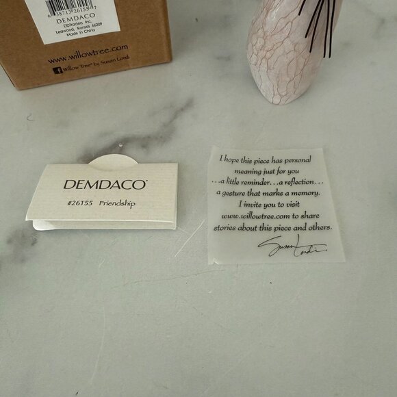 Willow Tree Friendship Figurine By Susan Lordi Demdaco 2004 Hand-Painted Resin - Picture 2 of 6